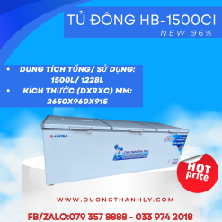TỦ ĐÔNG ALASKA HB-1500CI / INVERTER