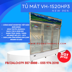 Tủ mát SANAKY 3 cánh 1500 lít /inverter New 90%